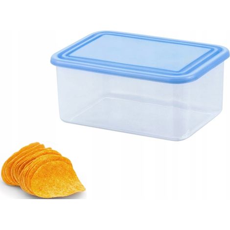 Curver Contenitore per alimenti con coperchio, 1,2 L, contenitore in plastica freezer, lavabile in lavastoviglie, rettangolare (1/5)