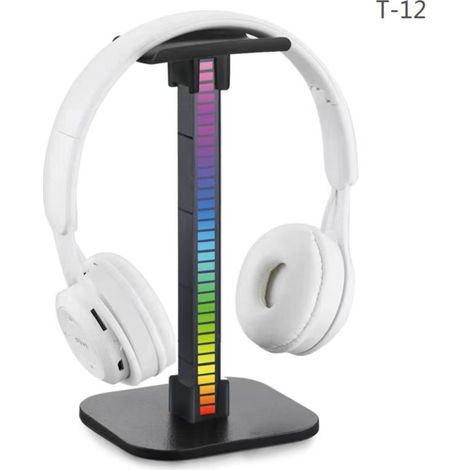Support de casque de jeu lumineux RGB détachable et transfrontalier, avec interface USB et éclairage intégré. (1/5)