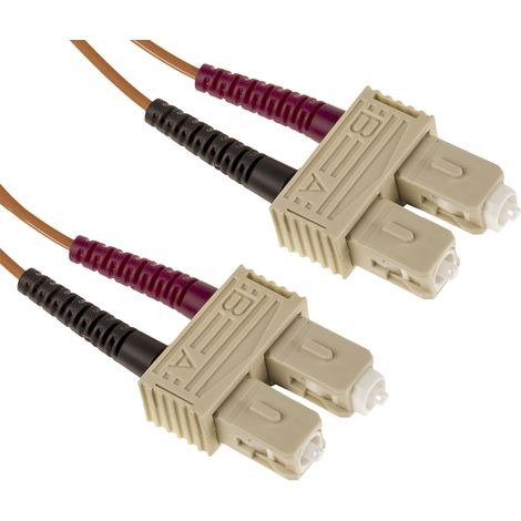 Câble fibre optique RS PRO 2m Avec connecteur / SC, OM1 Multi-mode ( Prix pour 1 )