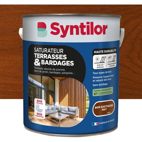 Saturateur Terrasses Et Bardages Syntilor Biosourcé 5L Bois Exotiques Mat (1/3)