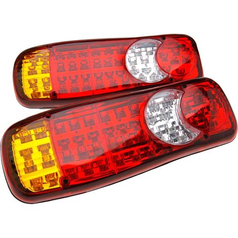 Para tener en cuenta, 2 piezas de faros antiniebla traseros impermeables de 40 LED de repuesto para chasis de camión (1/3)