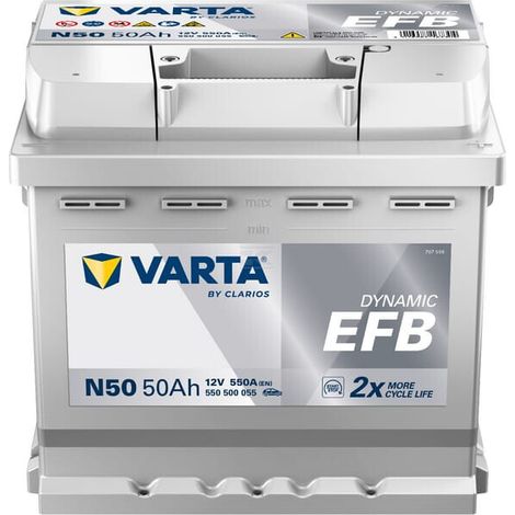 Bater铆a 12V 50Ah 550A N50 VARTA Dynamic EFB VARTA 550500055 (1/5)