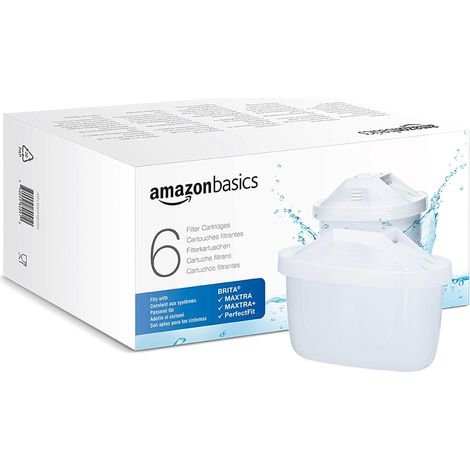 Cartouches filtrantes, compatibles avec Toutes Les Actuelles BRITA y Compris Les carafes, 6 unité, Lot de 1 (1/5)