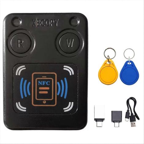 NFC-RFID-Smartcard-Lesegerät/Kopierer + CUID/UID-ID-Schlüsselanhänger-IC 13,56 MHz 125 kHz 250 kHz 375 kHz, RFID-Token-Duplikator (1/5)