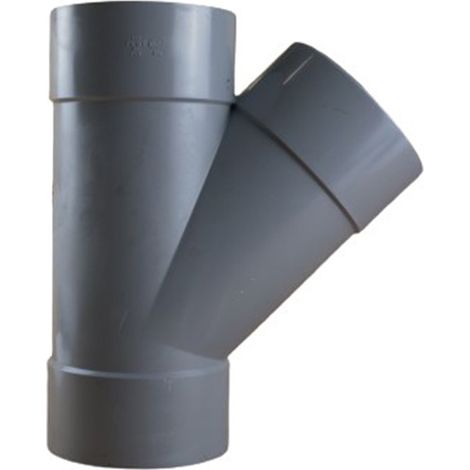 Culotte PVC 45° Femelle Femelle Ø125 - First Plast (1/5)