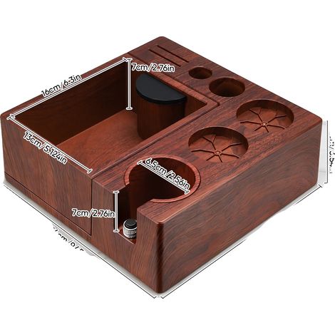 Organizador multifuncional, compatible con máquinas Breville/Sage, color marrón. (1/2)