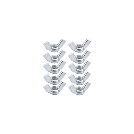 10 Pièces Écrou Papillon M10 en Acier Inoxydable, Wing Nuts, pour Boulon, Utilisation Intérieure et Extérieure