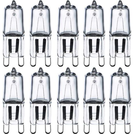 G9 220V 40W Halogenlampen Klarglas LED-Lampen Tischlampe Wandlampe Energiesparlampe Explosionsgeschützte Lampen Warmes Licht (10er-Pack).