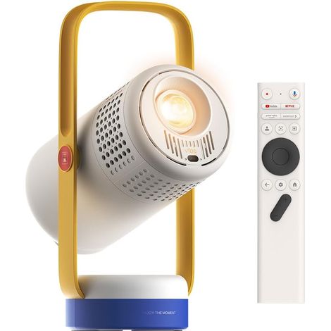 Integrated Battery Mini Portable Video Projector 1080p ISO 250, Google TV with Netflix, Sound by JBL, Autofocus (1/5)