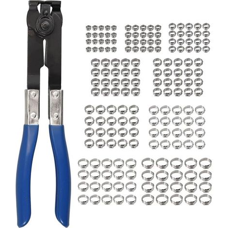 Colliers de serrage à oreille unique 180pcs – Acier inoxydable 304 – Étanchéité 360° – Pince de serrage 24cm avec ouverture 23mm