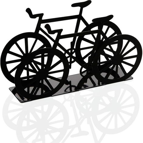 SERVILLETERO BICICLETA METALICO NEGRO VERSA