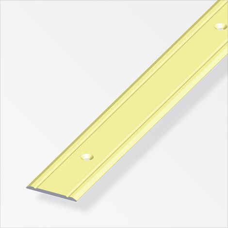 alfer Übergangsprofil 1 m, 30 x 2 mm Aluminium eloxiert messing Übergangsprofil (1/2)
