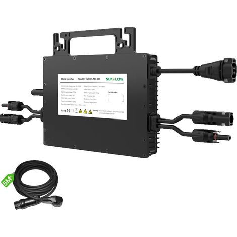 Microinverter, potenza nominale 1200W, doppio inseguimento MPPT, NBQ1200, 220-240V CA, 22-50V CA (1/2)