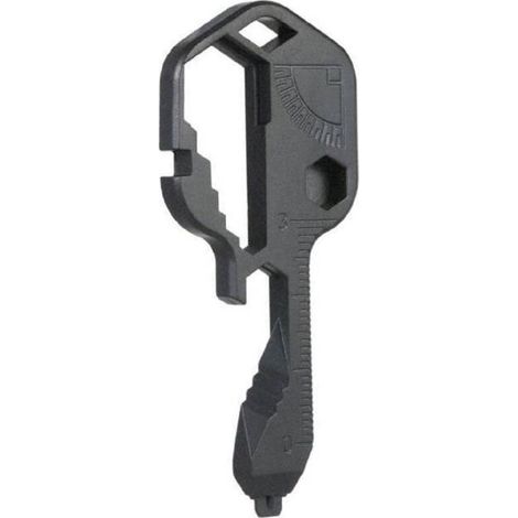 Outil Clé Multifonction 24 en 2 Extérieur Portable Mini Ouvre-Bouteille en Acier Inoxydable Pour Ligne de Coupe, Ouvre-Boîte, etc. (noir) (1/5)