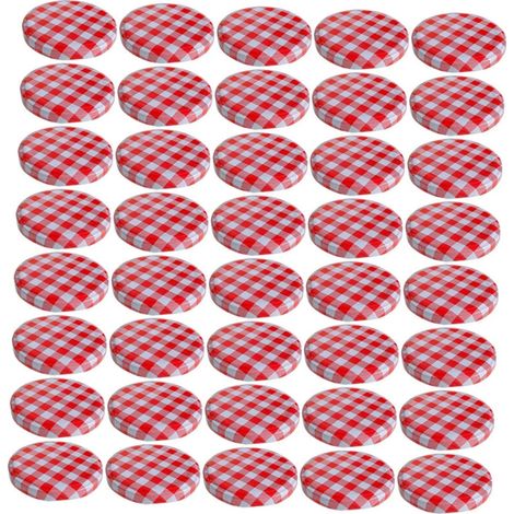 40 couvercles décoratifs colorés pour bocaux Mason à large ouverture, pour la mise en conserve.