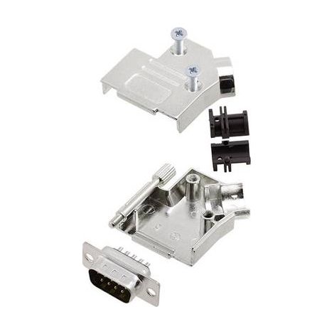 AMPHENOL L17D45ZK15+L717SDA15P KIT EMBASE SUB-D MÂLE 45 ° NOMBRE DE PÔLES (NUM): 15 FÛT À SOUDER 1 PC(S)