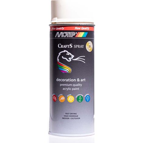 Vernice spray acrilica RAL 9001 Crema lucida 400 ml CRAFTS (1/5)