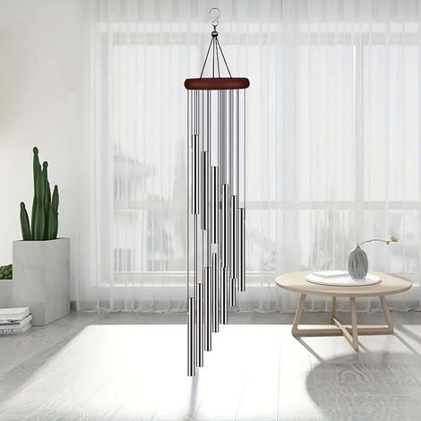 Carillons éoliens pour l'extérieur, carillons en métal suspendus au son cristallin, cadeau décoratif pour la maison, le patio, le jardin, la cour, la chambre, le balcon, la décoration (1/4)