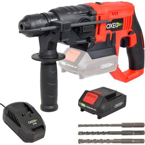 Marteau perforateur sans fil 18V Easy Full 1.2 joules avec batterie et chargeur - 2 vitesses - poignée anti-vibration - 3 mèches (1/5)