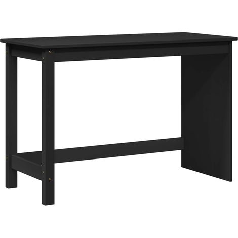 Maison Exclusive - Schreibtisch Schwarz 112 x 50 x 75 cm Massivho
