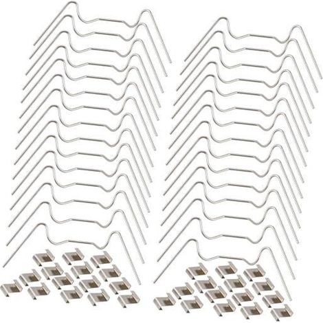 100pcs Gardening Greenhouse Glass Clip Fastener Buckle Greenhouse Panel Fixing Accessories Double Hole Mesh Outdoor (1/3)