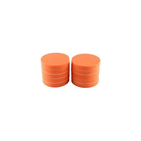 Éponge de Polissage pour Voiture, 10 Pcs/Lot 6 (150Mm) Éponge Polissage Polissage Cirage Pad Kit Outil pour Voiture Polisseur Tampon Orange Tampon de Polissage