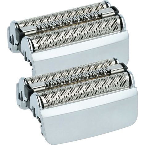 vhbw 2x testina sostituisce Braun 83M per rasoio elettrico, argento (1/4)