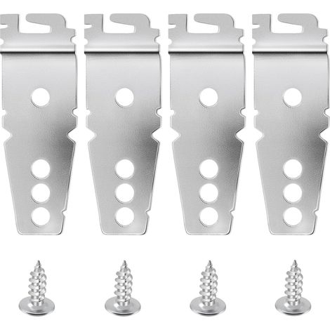 Juego de 4 piezas (8269145) de soportes de montaje para lavavajillas, repuestos con tornillos, para lavavajillas Kenmore KitchenAid. (1/5)