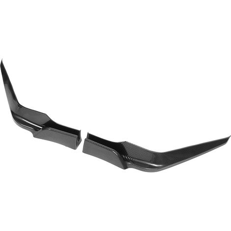 Kit 2 lames de pare-chocs avant effet carbone, splitter pour Civic 2021-2023, spoiler avant sport, accessoires tuning extérieur (1/5)