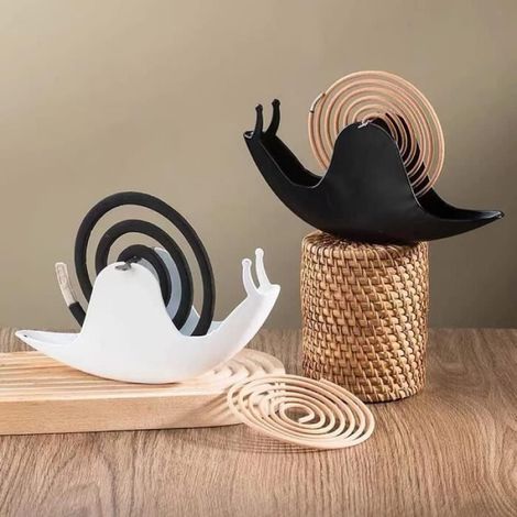Support Spirale Anti-Moustique, Porte-Encens Escargot, Support de Bobine de Moustique en Métal pour Intérieur et Extérieur, 2 Pcs (1/4)