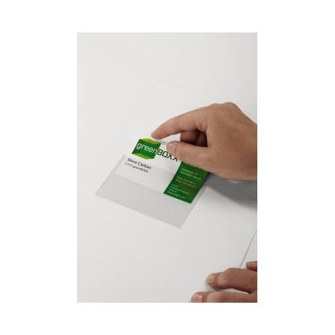 Selbstklebetasche POCKETFIX® 9,4 x 6,1 cm (B x H) Kunststoff transparent 100 St./Pack. (1/4)