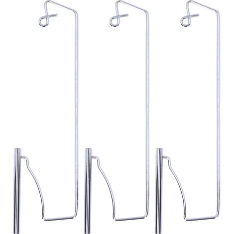 Support à bobines 3 pièces en acier inoxydable, emballage individuel, pour machines à coudre anciennes (1/5)
