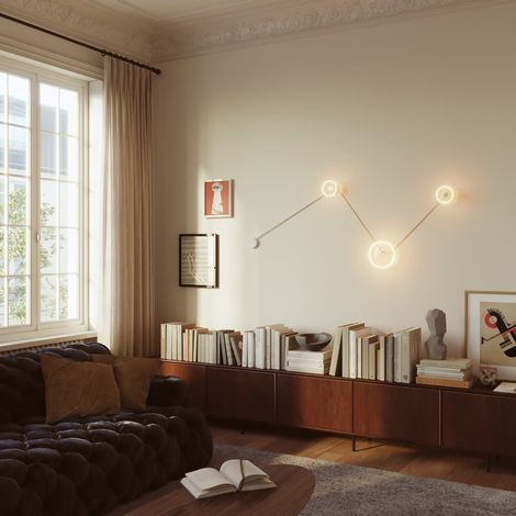 Spostaluce Wandleuchte mit 3 Ghost Glühbirnen