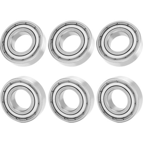 Lot de 10 roulements à billes miniatures en acier inoxydable 32 x 15 x 9 mm pour machines de fabrication de papier et skateboards S6002ZZ (1/5)