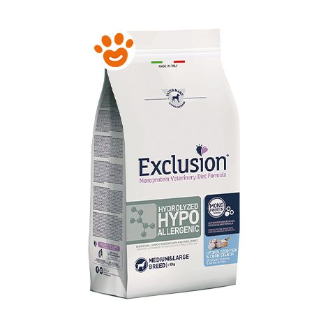 Crocchette Cane Hypo Hydrolised Fish 12 kg Exclusion (1/3)
