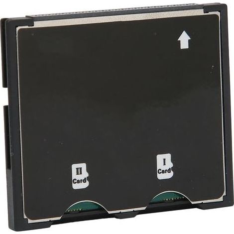 Adaptateur pour carte mémoire/micro-carte XC vers CF, adaptateur pour appareil photo haute vitesse de type CF I, double carte mémoire vers CF (1/5)