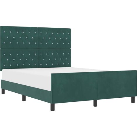 Maison Exclusive - Boxspringbett mit Kopfteil Dunkelgrün 160 x 20 (1/5)