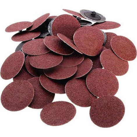 50 pièces de disque de sable de couple disque de meulage diamanté en oxyde d'aluminium rouge disque de meulage pneumatique polissage des métaux disque de sable en céramique disque de polissage Diamètr (1/5)