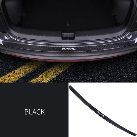 (Hayage extérieur, 1 pièce) Autocollants de seuil de porte en cuir compatibles avec Haval Jolion 2022, 2021 et 2023. Accessoires de seuil en fibre de carbone. (1/5)
