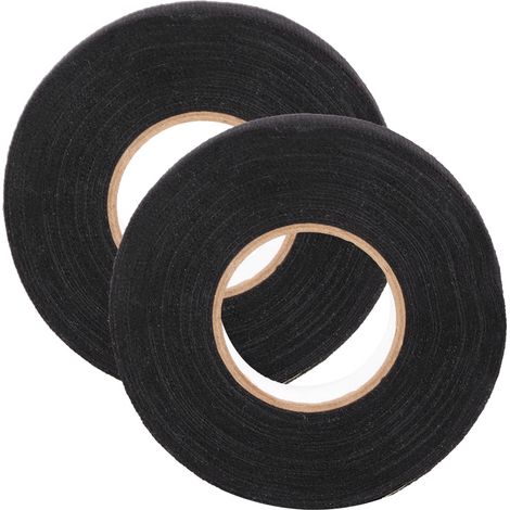 Ruban adhésif textile noir 15 m x 19 mm, isolation de faisceaux de câbles, outil automobile (1/5)