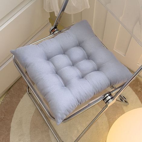 Lot de 6 galettes de Chaise, 40x40 Coussins de Siège Décoration, Coussin de Chaise Coussins de Jardin, Style N (1/2)