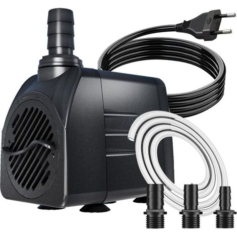 25W 1800L/h Submersible Pump for Ponds, Fountains & Aquariums - Ultra Quiet [Overheat Protection]