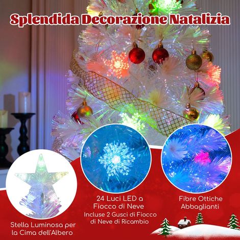 Fiber Optic Christmas Tree 150 cm, 24 LED, Star Top (1/5)