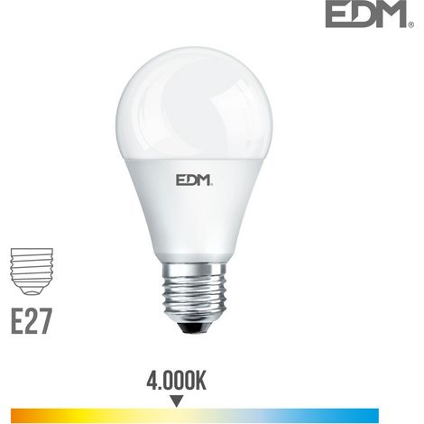 Lampadina LED EDM Standard E27 15W 1521lm 4000K Luce Naturale Ø6x11cm