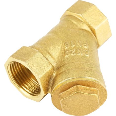 Filtre en laiton en forme de Y avec filetage femelle BSPP 3/4" pour séparation eau-huile (1/5)