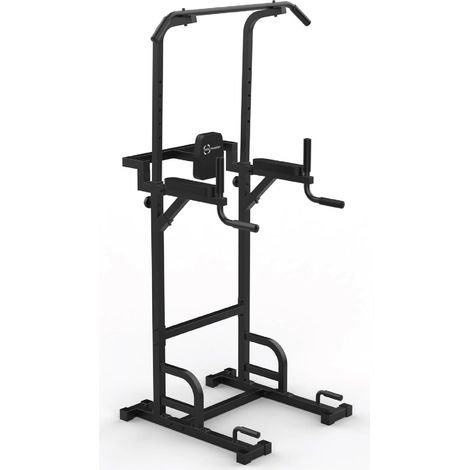 Power Tower Body Revolution – Stazione Multifunzionale per Trazioni, Dip e Sollevamento Gambe con Imbottiture Ergonomiche, Piedini Antiscivolo e Portata di 200 kg – Allenamento a Corpo Libero in Casa 