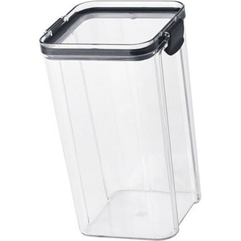 Récipient de stockage de nourriture sèche de 1300ml, avec couvercles à pince hermétiques, bouteilles carrées transparentes et scellées, pour céréales (1/5)