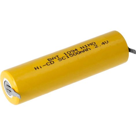 Batteria NiCd 2,4Vdc 1500mA ENSC1500HT2 22,4x85,0mm