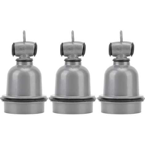 Lot de 3 douilles E27 étanches, à isolation thermique et petit support en T en céramique (1/5)