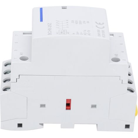 Contacteur de tension AC/DC 25 A, montage sur rail DIN, normalement ouvert, interrupteur modulaire pour usage domestique, extrêmement silencieux, AC/DC 36 V (1/5)